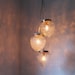 Cascading Autumns Acorns Crystal Clear Pressed Glass Chandelier - UpCycled Hanging Pendant Lighting Fixture - Rustic BootsNGus Lamp Design