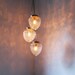 Cascading Autumns Acorns Crystal Clear Pressed Glass Chandelier - UpCycled Hanging Pendant Lighting Fixture - Rustic BootsNGus Lamp Design