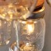 Reserved 4 GeorgiaGould - Mason Jar Lighting Hanging Swag Lamp 3 Tier Wedding Cake - Eco Friendly Original BootsNGus Design Mason Jar Lights
