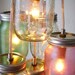 Pretty Pastels Mason Jar Chandelier - Mason Jar Light Swag Lamp - Handcrafted UpCycled BootsNGus Hanging Pendant Lighting Fixture