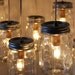 Mason Jar Chandelier - Mason Jar Light - Canopy Style Large Swag Light - BootsNGus Lamp Design - Hanging Pendant Lighting Fixture