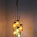 Over The Rainbow Mason Jar Chandelier - Modern Industrial Swag - Handcrafted UpCycled BootsNGus Hanging Pendant Lighting Fixture