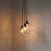 Basic Black Mason Jar Chandelier Three Ball Mason Jar Hanging Pendant Chandelier Cluster Light - UpCycled BootsNGus Lighting Fixture