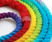 14 ft. Double Jump Rope Skipping Rope, Hand-Spliced and Dyed, Multi-Colored