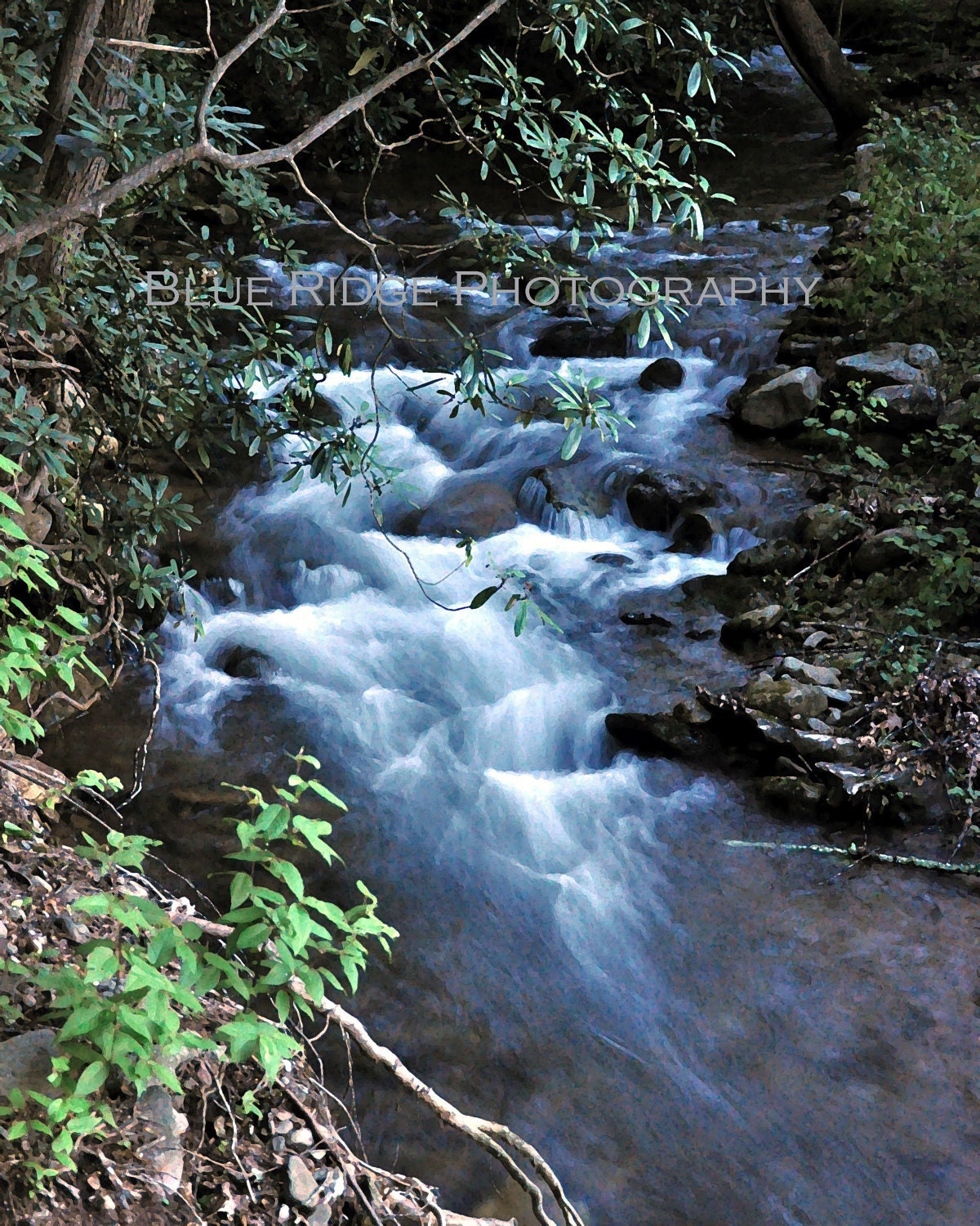 Ghost Creek - 8 x 10 Fine Art Photography Watercolor Print