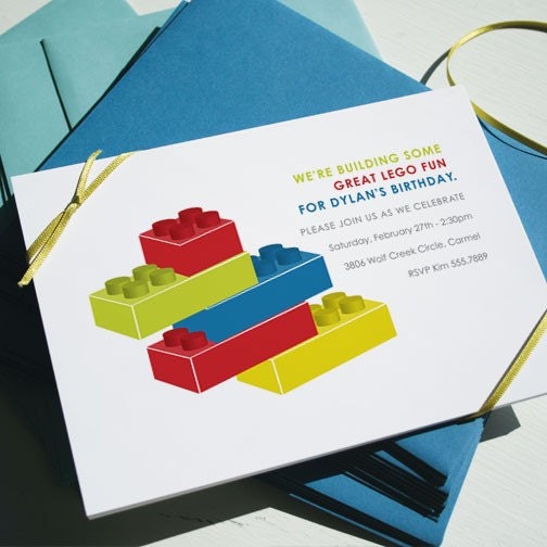 Lego Invitation Ideas