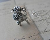 Bird on a Branch - Sterling Silver Charm