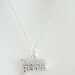SILVER PLATED - TWILIGHT - I LOVE BELLA - Silver Plated Charm with a dainty 2.1 mm 16 inch Silver Plated Cable Chain Necklace