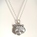 RACCOON FACE (one sided) - Silver Plated Charm