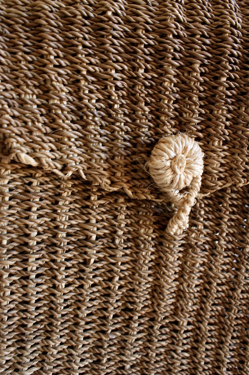 woven sisal mini backpack box bag