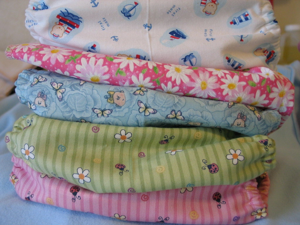 All One Size Snap Diapers for boys or girls 7lbs to 30 lbs