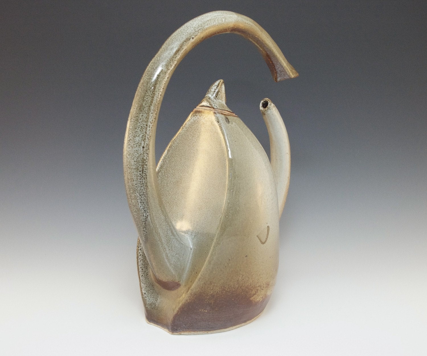 Faux Wood Fired Scorpion King Ceramic Teapot by Julie's Atelier