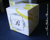 Custom DIY Floral Favorbox Template (monogram/names and colors of choice)-Digital File