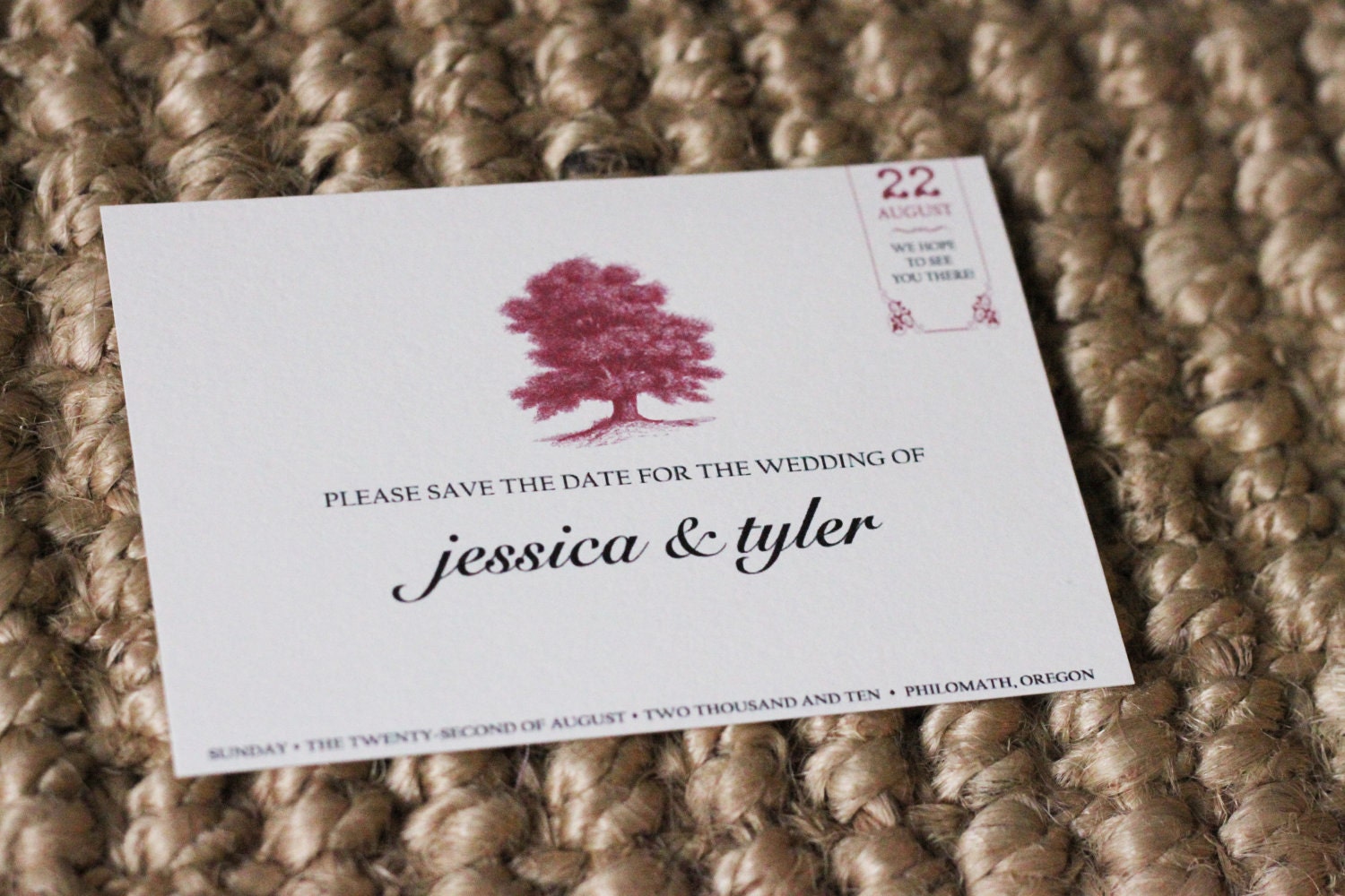 Digital Jessica Save the Date Postcard Templates (colors of choice)- 2 templates