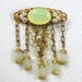 The Grand Duchess Necklace and Earrings with Yellow Glass Opal