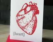 Valentine Card - I love you. Anniversary card - Anatomical Heart