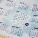 Boxing Week SALE - 2012 Calendar - large letterpress wall calendar -  11x14