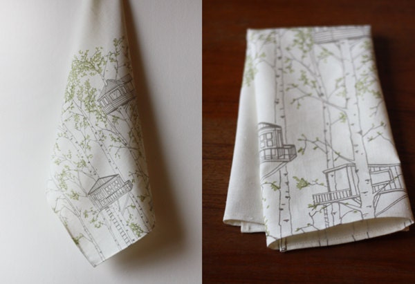 Tree House Tea Towel