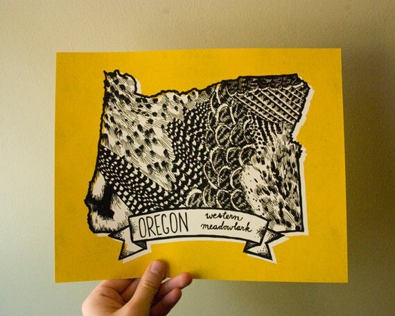Oregon State Bird 8 x 10 Print