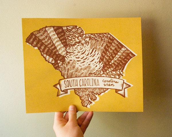 South Carolina State Bird 8 x 10 Print