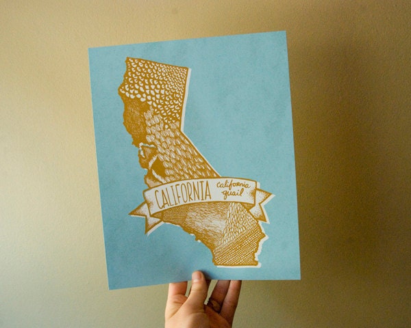California State Bird 8 x 10 Print
