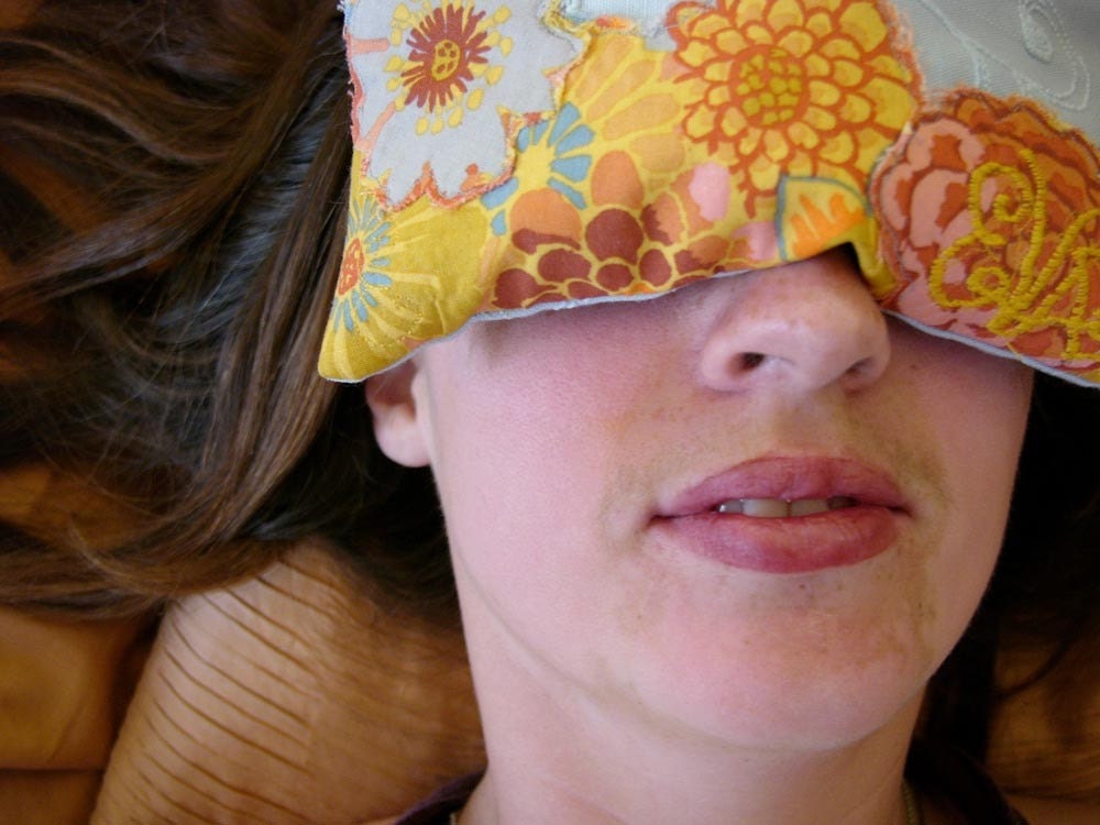 Herbal Eye Pillow - Organic Egyptian Chamomile and Rose Petals