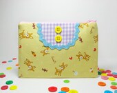 SALE - LAST ONE-Doe and sweets bibbed pouch