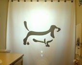 Basset Hound Dog Shower Curtain Kids Bathroom Decor Unique Novelty Bath Curtains