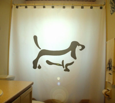 Basset Hound Dog Shower Curtain Kids by CustomShowerCurtains