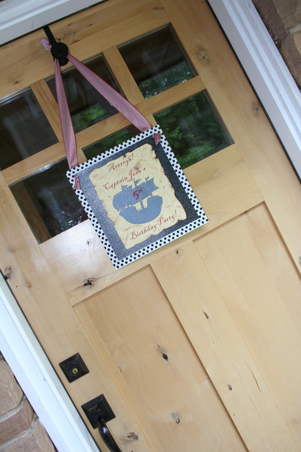 Swashbuckling Pirate Party treasure Map Birthday Party Door Sign