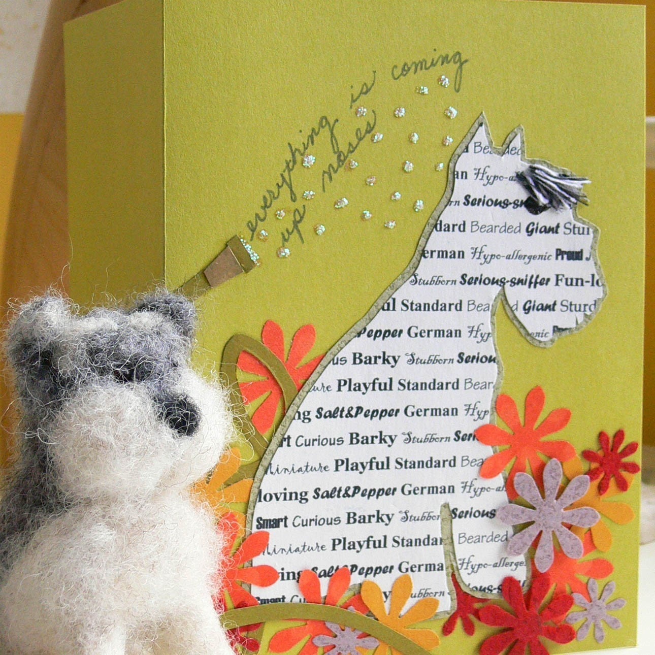 The Schnauz Has It - Schnauzer greeting card