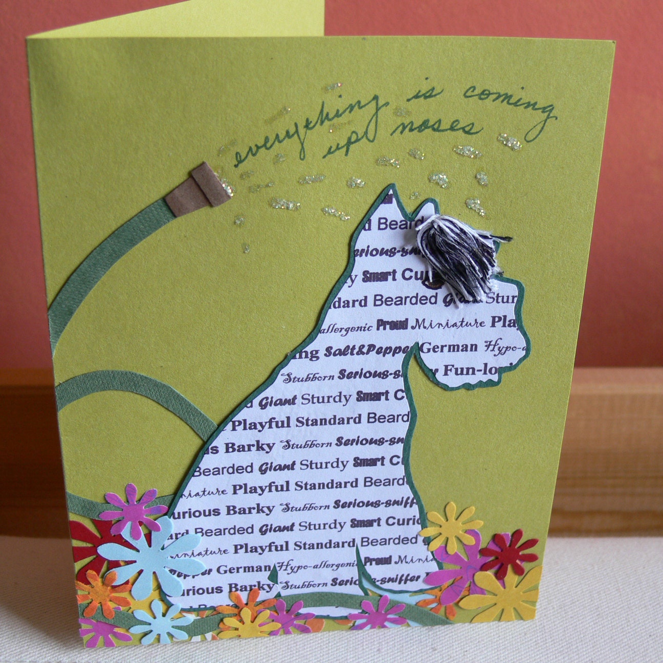 The Schnauz Has It - Schnauzer greeting card
