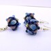 Handmade lampwork earrings and pendant Colorful Drops