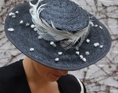 V I N T A G E 1910 White Dove straw hat