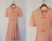 V I  N T A G E 1940's Peach Sorbet dress