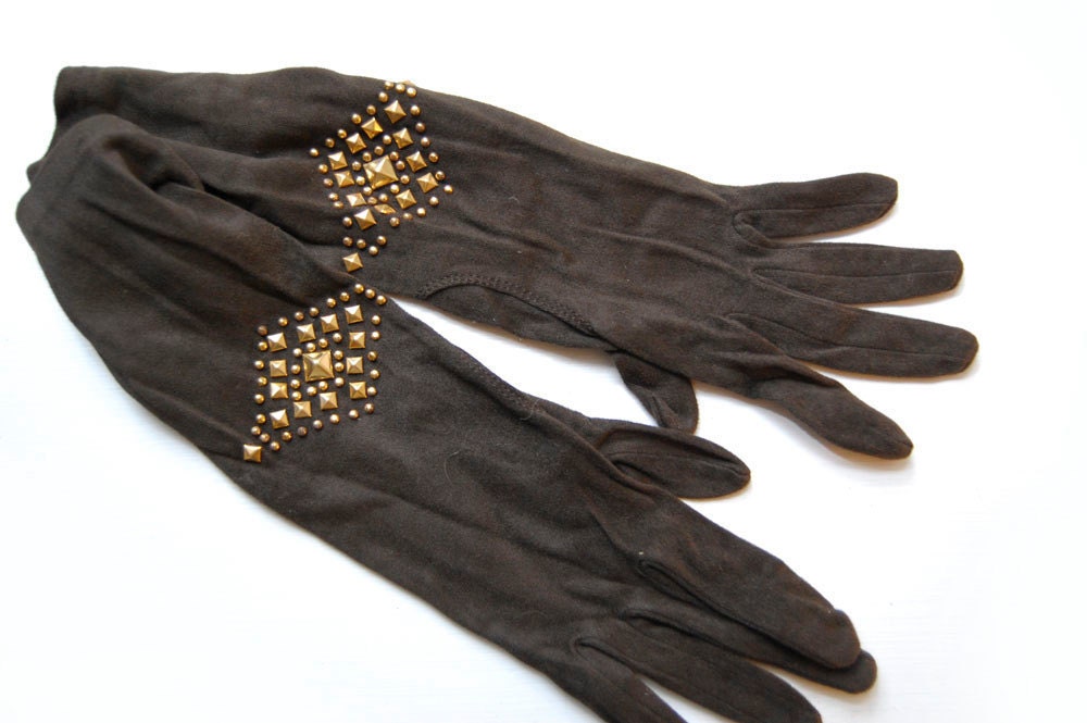 V I  N T A G E Art Deco Vamp gloves