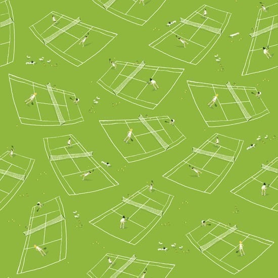 Heather Ross, Munki Munki, TENNIS, 1 Front Panel