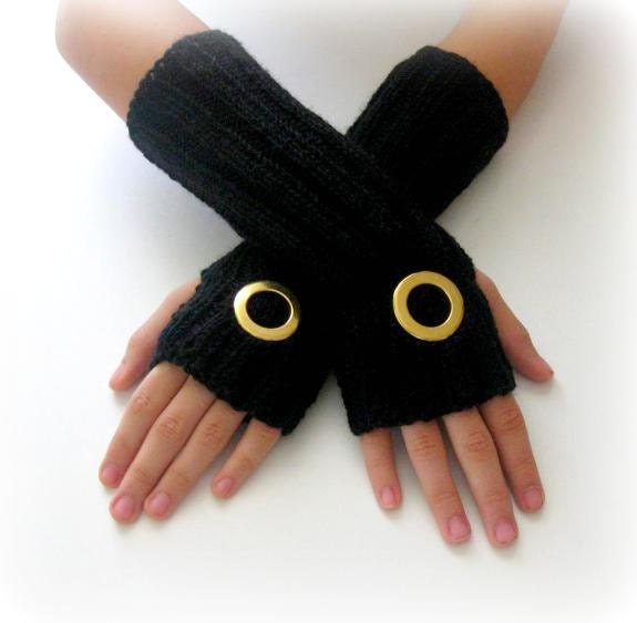 Fingerless Gloves - Black