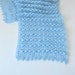 Rectiangle Shawl, Neckwarmer in Blue, Baby blue, Sky blue, Pale, Angora, Mohair, Crochet Shawls, - soft purple