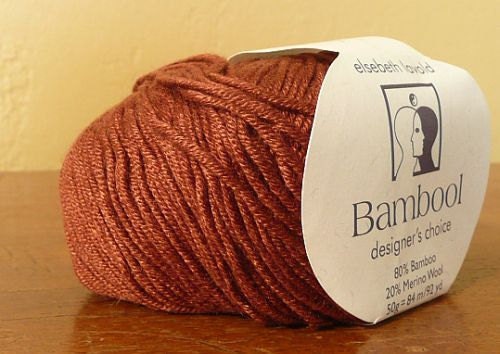 Bambool knitting yarn - Elsebeth Lavold - worsted (cherrywood)