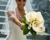 Elbow Length  Single Layer Wedding Bridal Veil