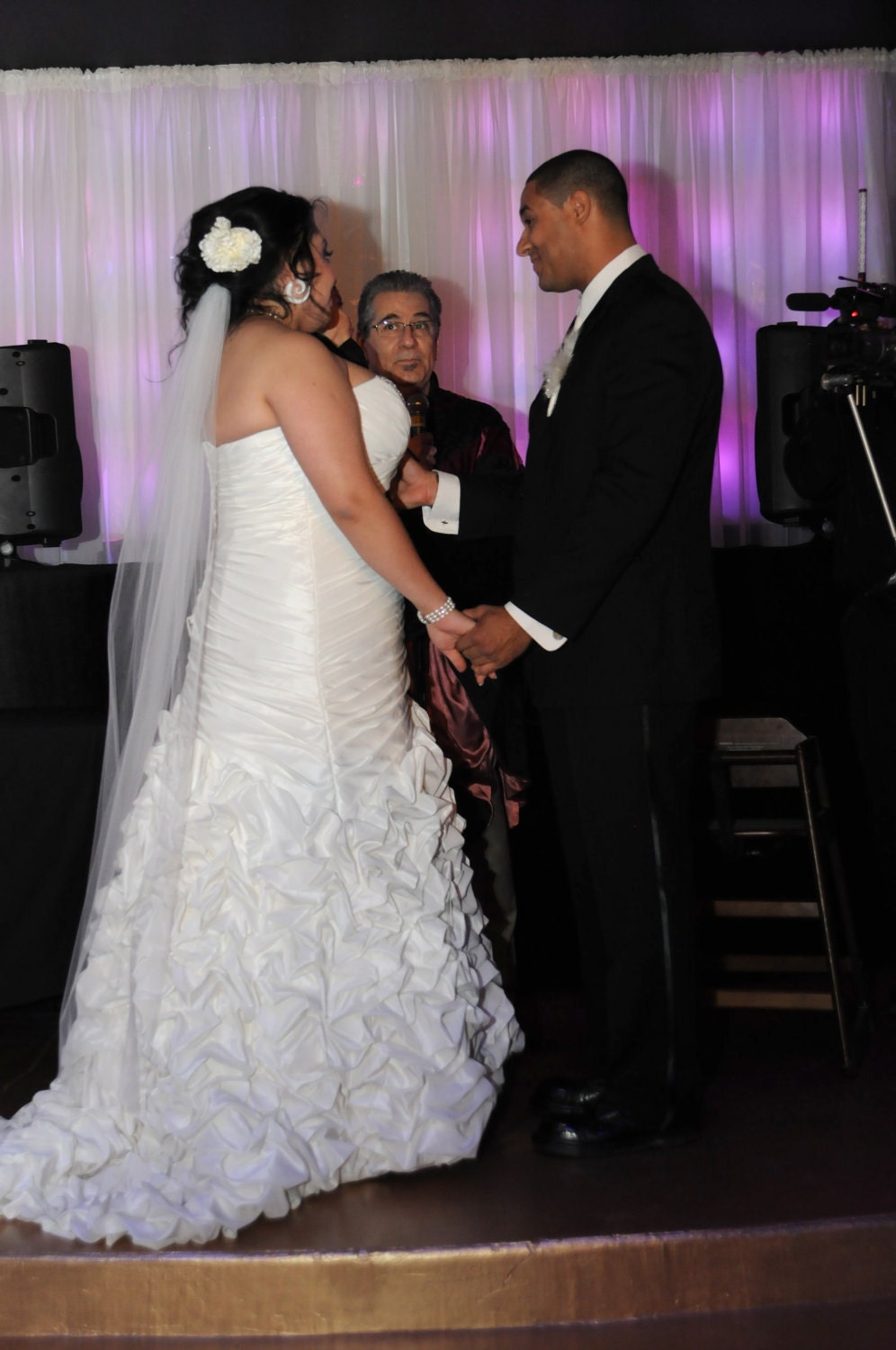 Waltz length single layer Wedding Bridal Veil WHite, Ivory, diamond white