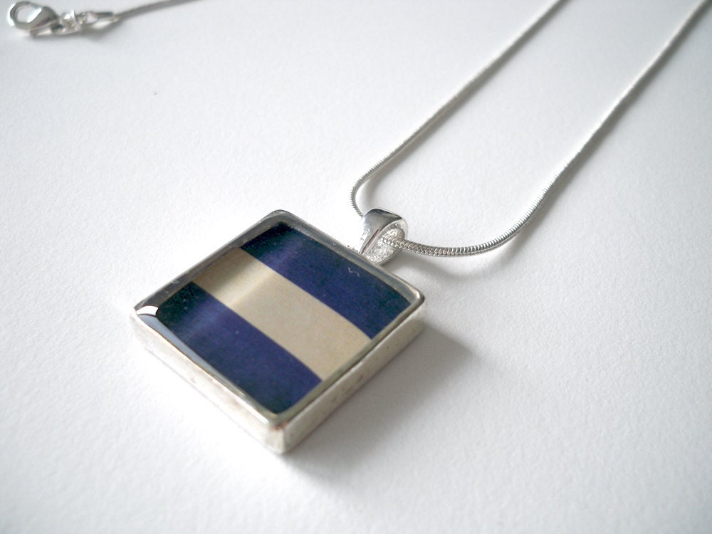 Nautical Flag J Pendant