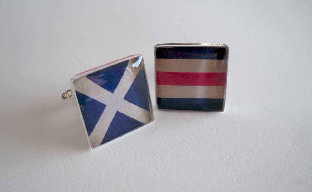 Nautical Flag Cuff Links