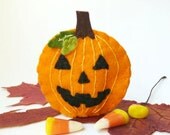 Jack the Pumpkin - One Felt Finger Puppet