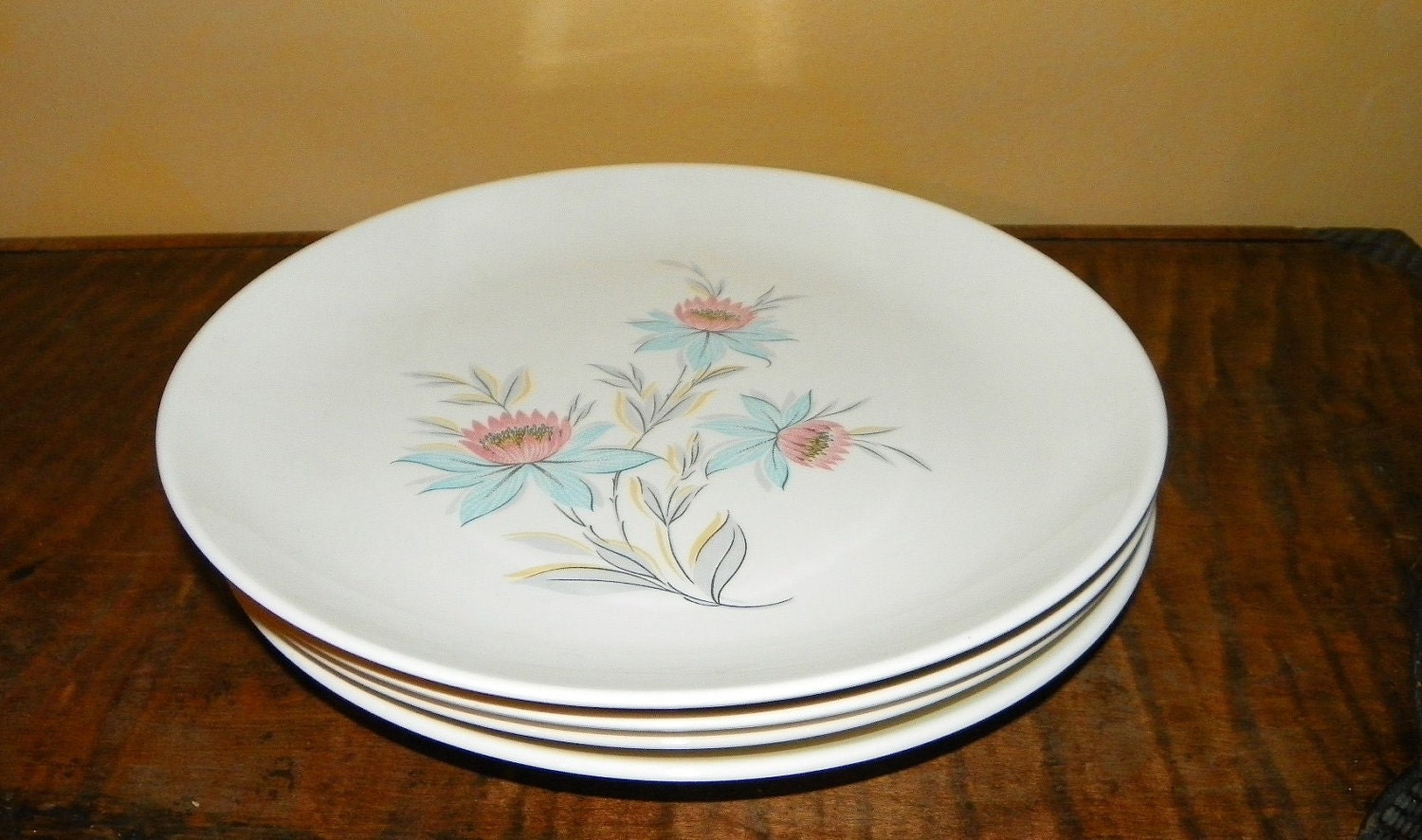 Vintage Steubenville Dinner Plates, Set of 4
