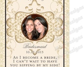 Private Listing for idobrianasundberg Morrocan Style Bridal Party Wine Labels