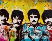 Beatles pop art print