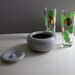 Rare Hard to Find-Russel Wright American Modern Ice Box Jar-Granite Gray