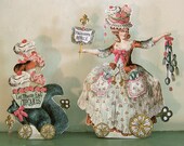 Marie Antoinette Doll Digital Download Collage Sheet - Vintage Altered French Chef And Cupcakes Squirrel Art For Paper Art And Crafts MA2M